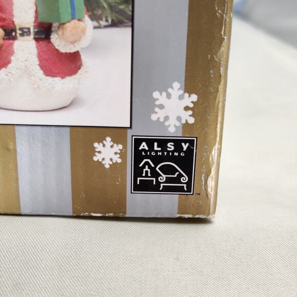 ALSV Electric Candle Lamp Christmas Santa Teddy Bear Lighted Holiday Decor - Picture 10 of 16